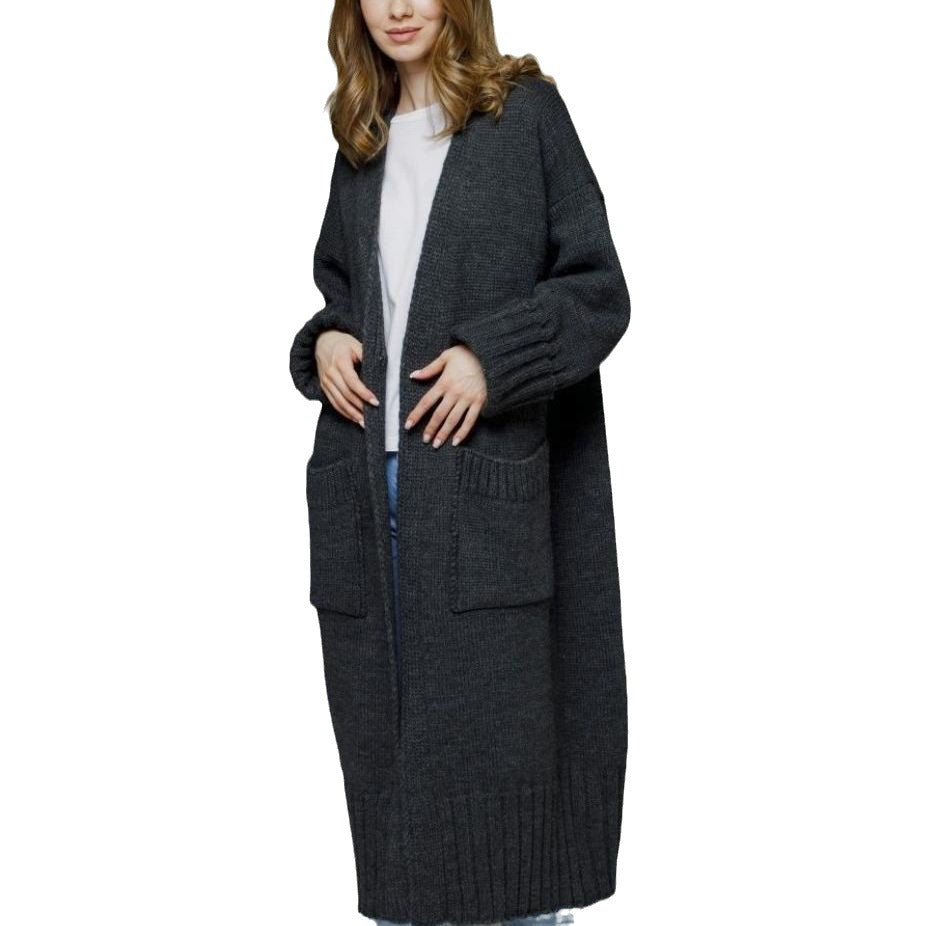 Women's Large Loose Long Sleeve Knitted Casual Sweaters