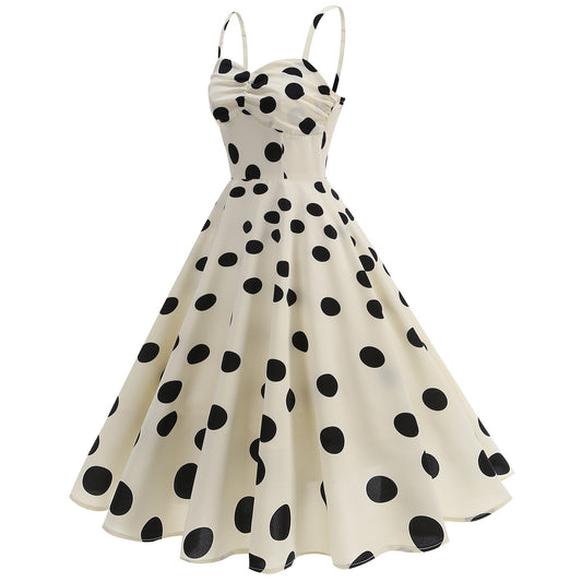 Elegant Graceful Dot Polka Dots Printed Dresses