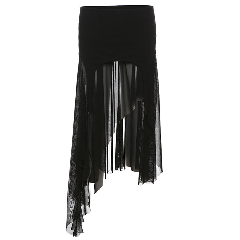 Women's Summer Solid Color Street Fashion High Skirts