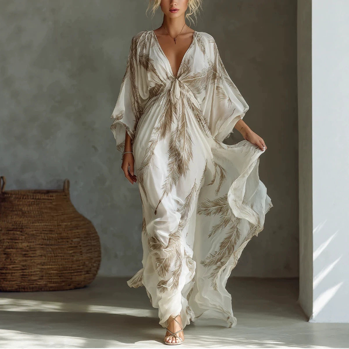 Comfortable Durable Trendy Beautiful Sleeves Long Dress