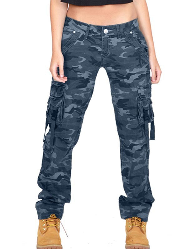 Women's Camouflage Loose Outdoor Casual Sports Overalls Pants