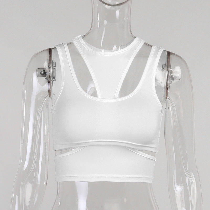 Glamorous Classy Solid Color Sleeveless Trendy Blouses