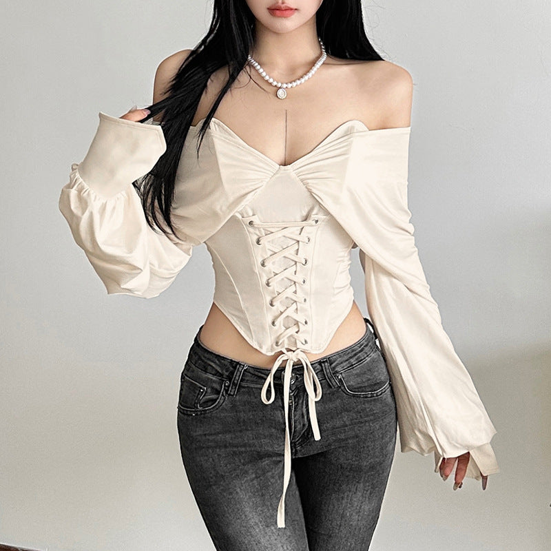 Women's Solid Color Street Fashion Backless Long Blouses