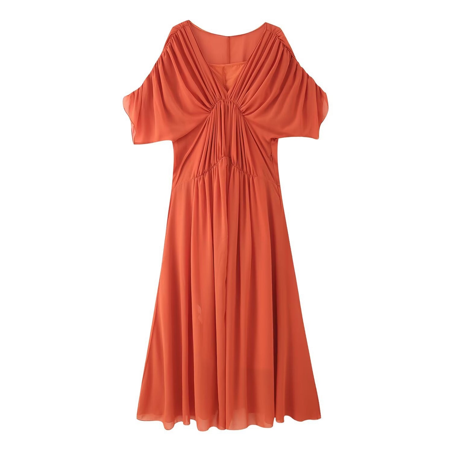 Women's Graceful Versatile Pleated Design Dress Dresses