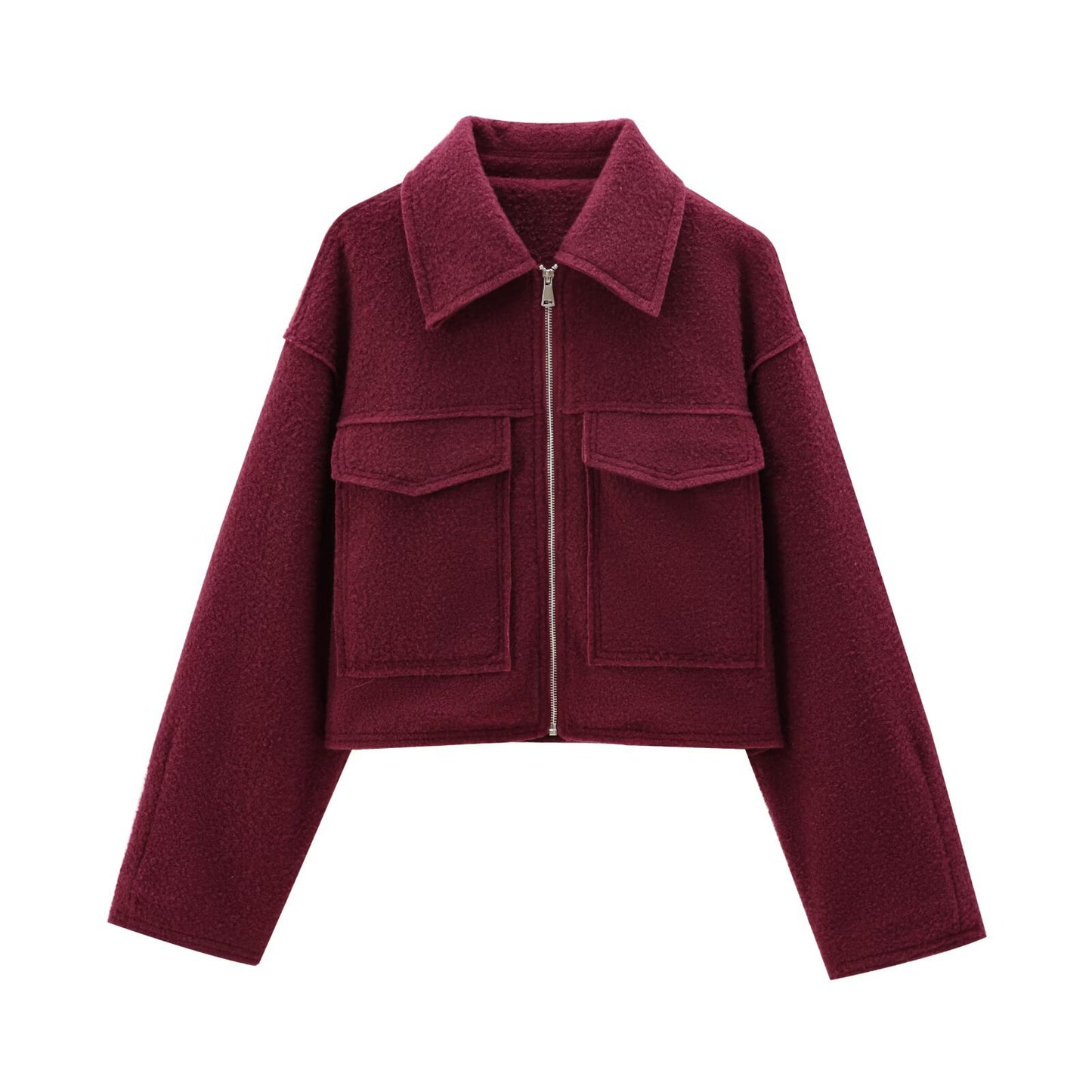 Women's Graceful Street Fashion Soft Woolen Jackets