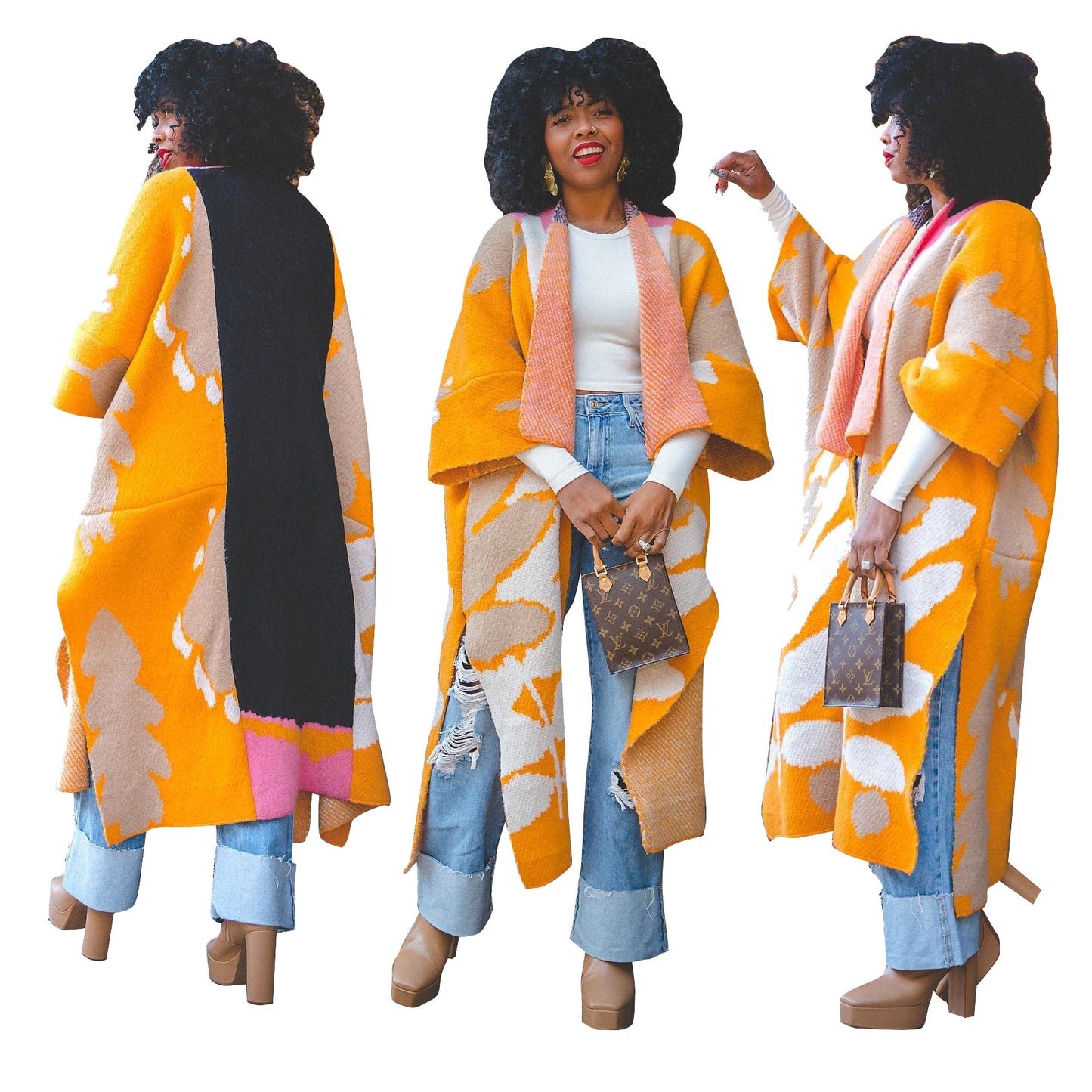 Women's Trendy Casual Short-sleeved Knitted Long Sweaters