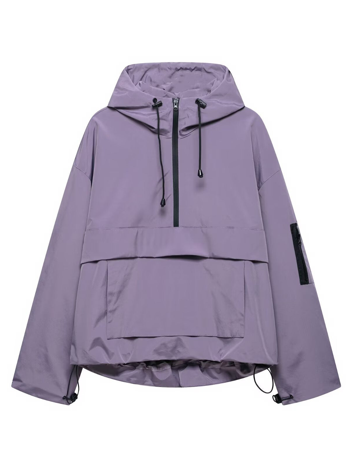 Women's Fashion Solid Color Hooded Long-sleeved Casual Jackets