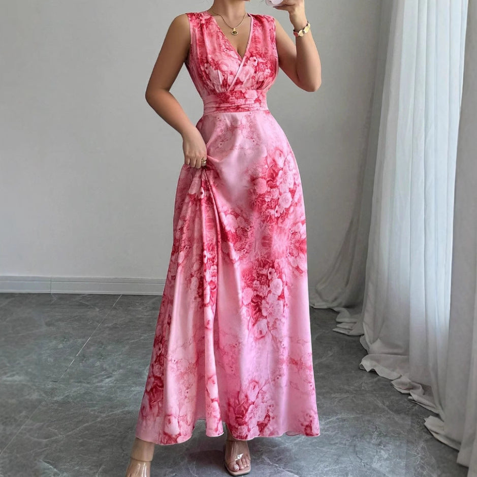 Women's Beach Bohemian Long Overcoat Summer Waist Slimming Dress
