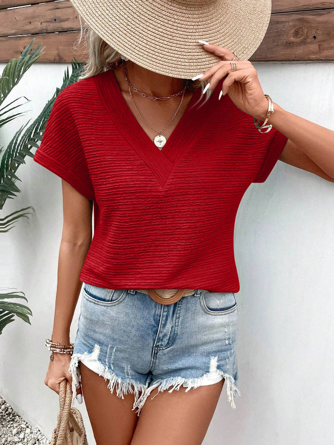 Women's Comfortable Fashion Loose Sleeve T-shirt Blouses