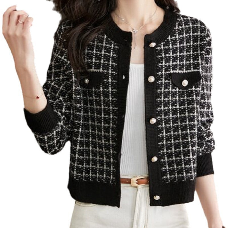 Women's High-grade Elegant Style Knitted French Western Women's Sweater