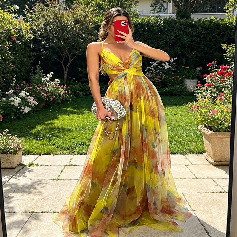 Cool Classy Women's Sexy Long Mesh Dress