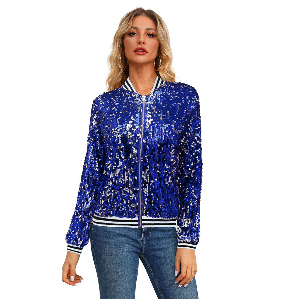 Women's New Charming Creative Sequined Long-sleeved Jackets