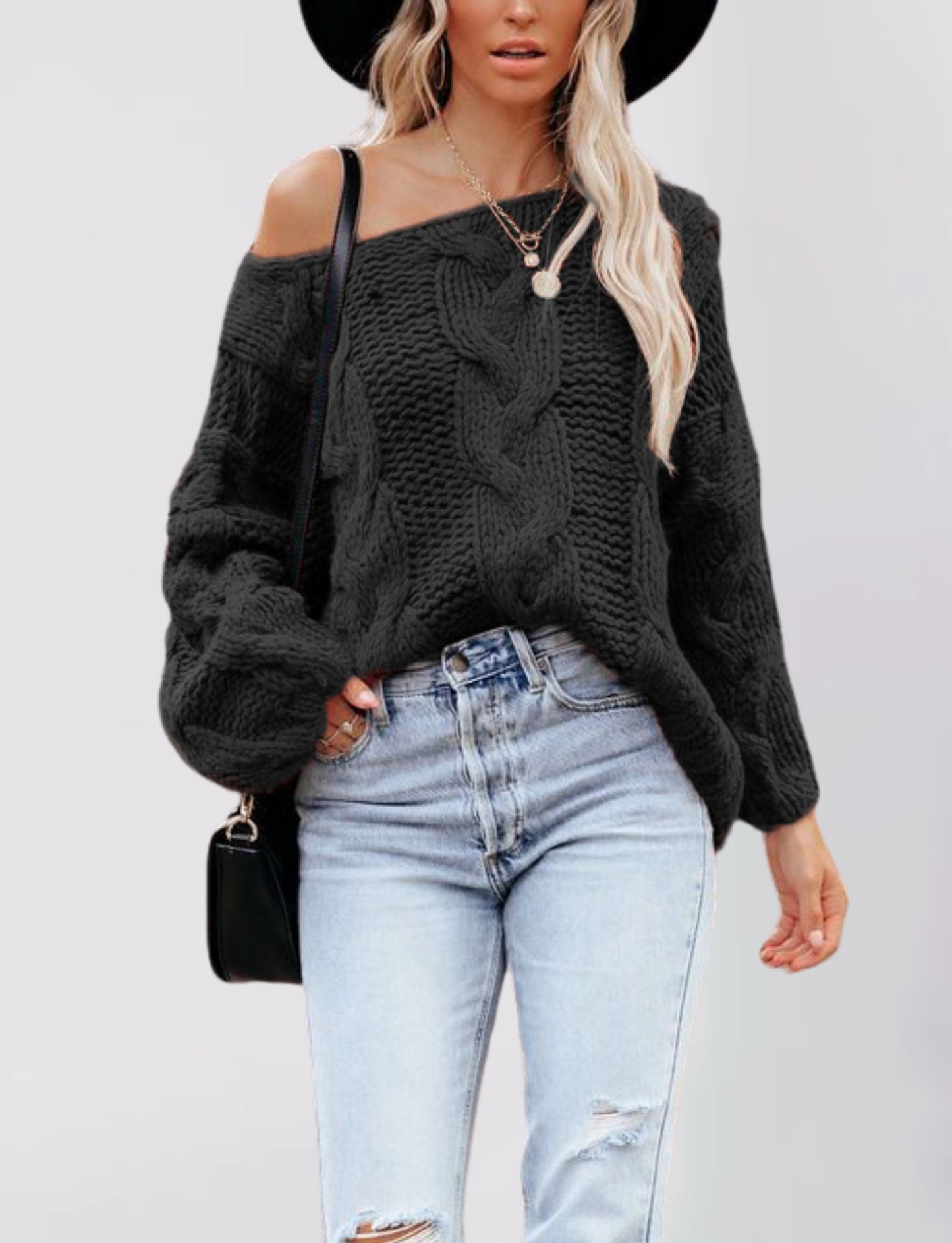 Women's Street Style Pullover Loose-fitting Oversized Sweaters