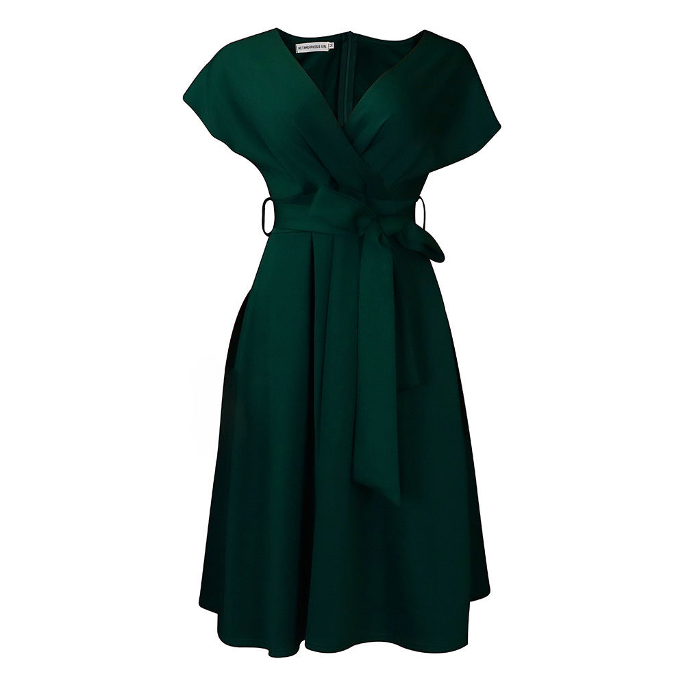 Women's Dark Color Swing Sexy Small Dress Dresses