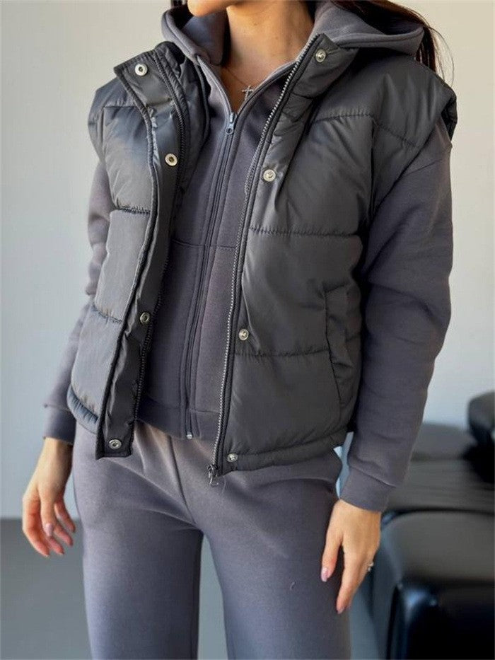 Trendy Hot Outer Wear Sleeveless Stand Vests