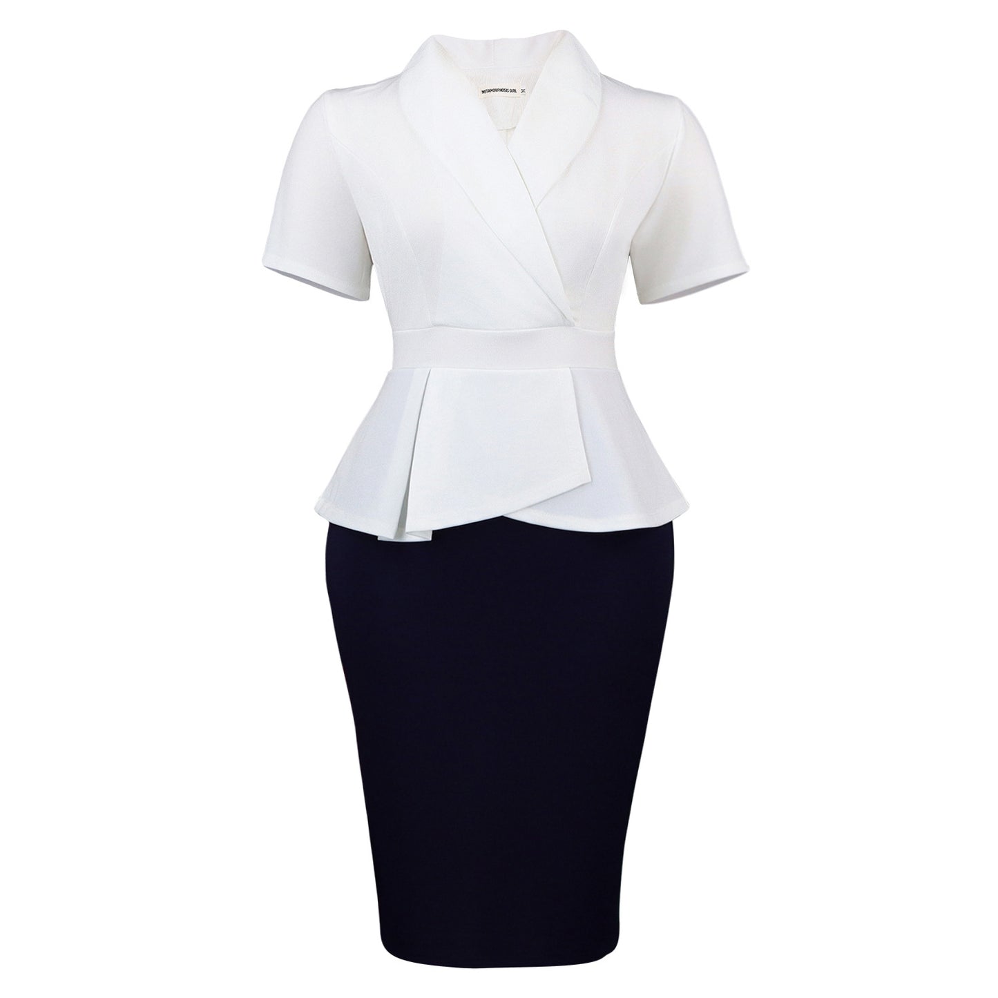 Women's Summer Sleeve Ruffled Elegant Graceful Color Matching Sheath Shorts