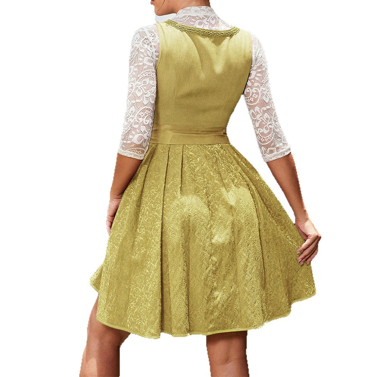 Women's Elegant Graceful Style Waist Stitching Dress Skirts