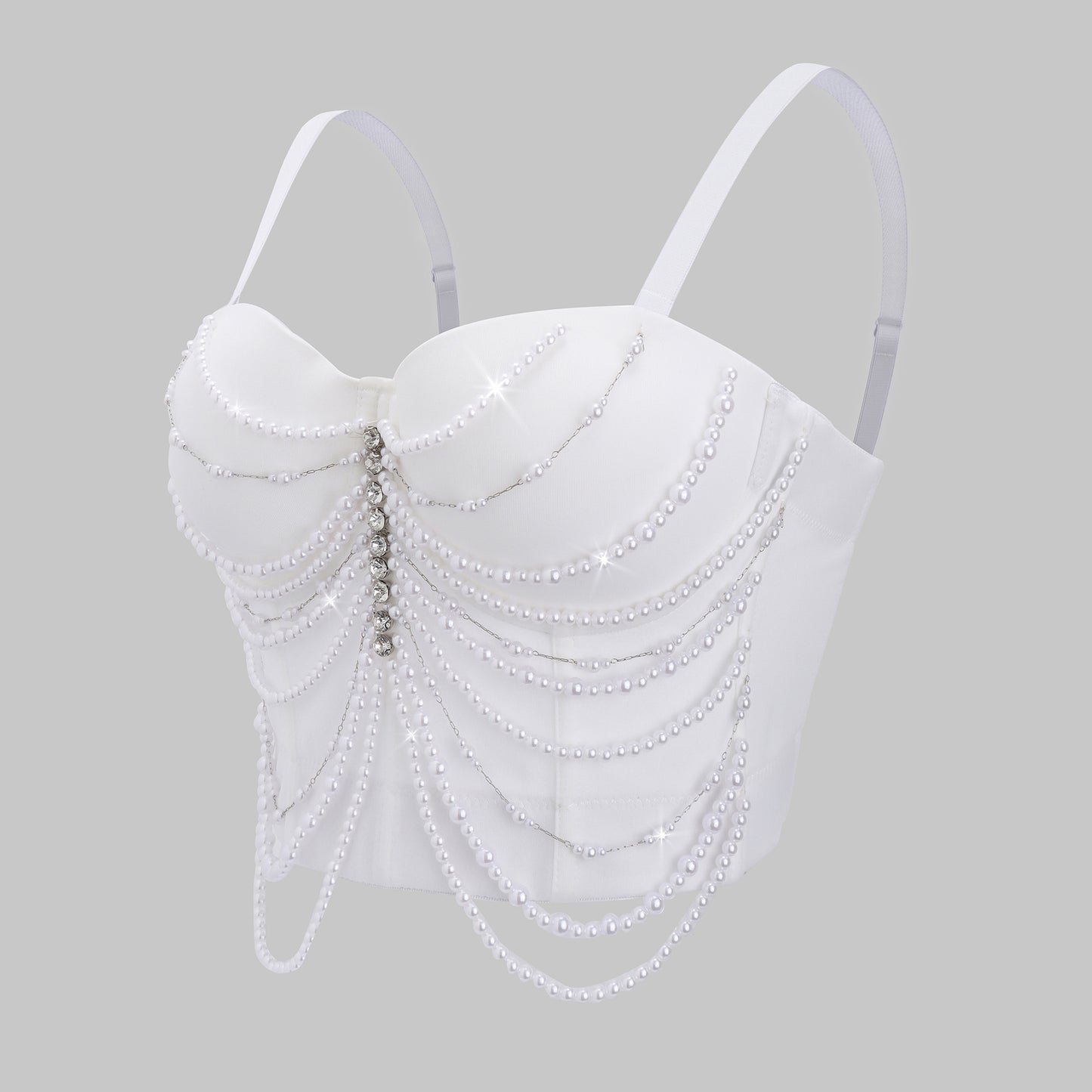 Women's To Wear Outside Small Sling Rhinestone Tops