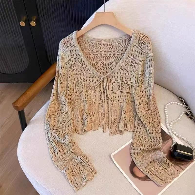 Women's Fresh Thin Slimming Long Sleeves Youthful Smock French Style Design Shorts