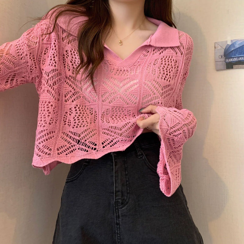 Women's Niche Early Spring Long Sleeve Fresh Sweet Sweaters