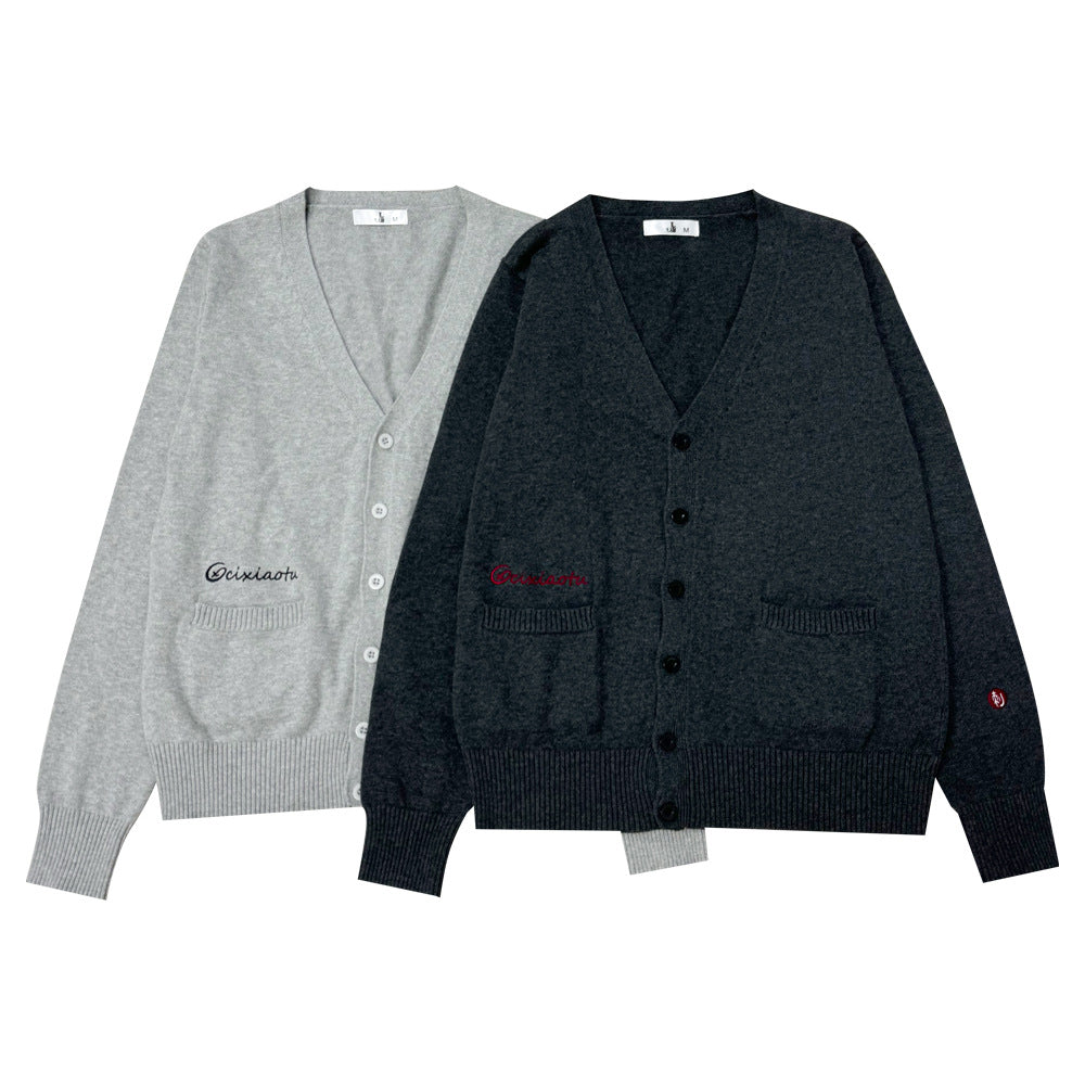 Women's Style College Solid Color For Schools Sense Sweaters