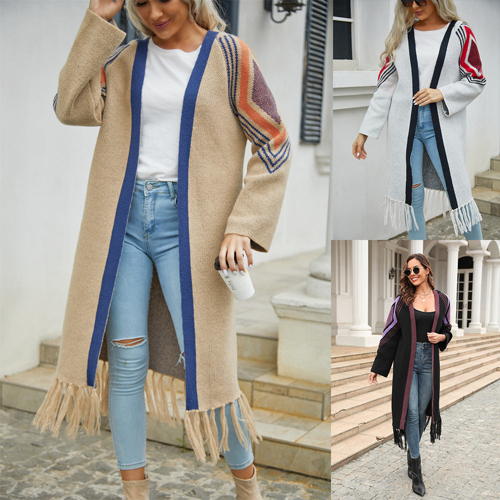 Women's Spring Long Tassel Fashion For Sweater