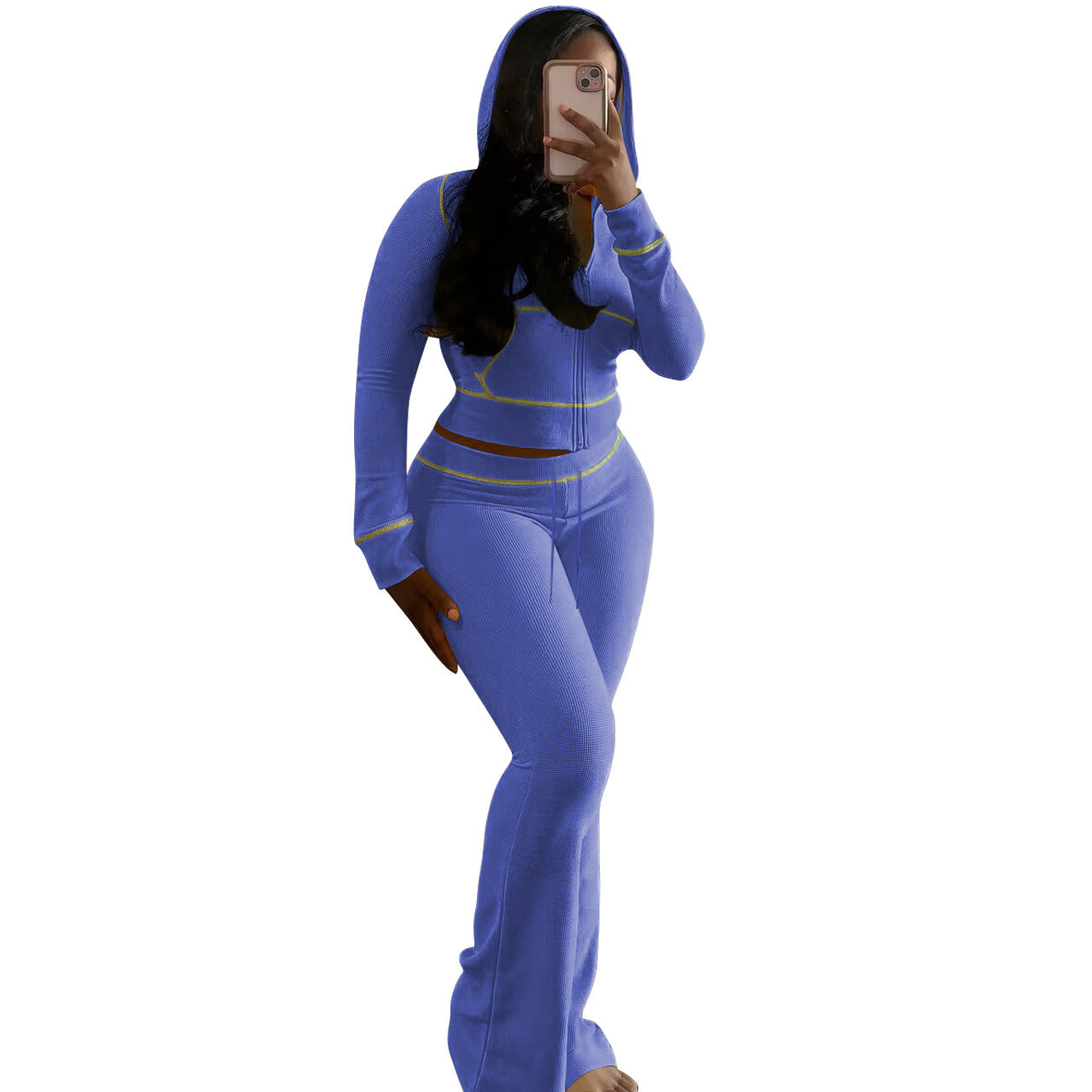 Women's Fashion Elegant Hoodie Two-piece Set Suits