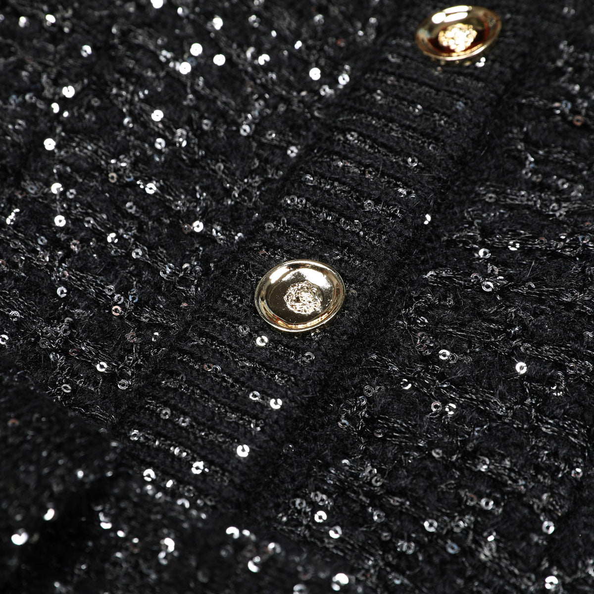 High Quality Sequined Knitted Long Sleeve Knitwear