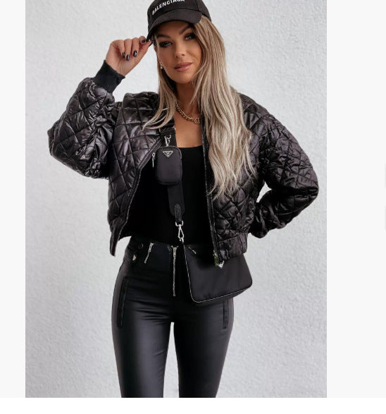 Creative Comfortable Fashion Solid Color Zipper Coats