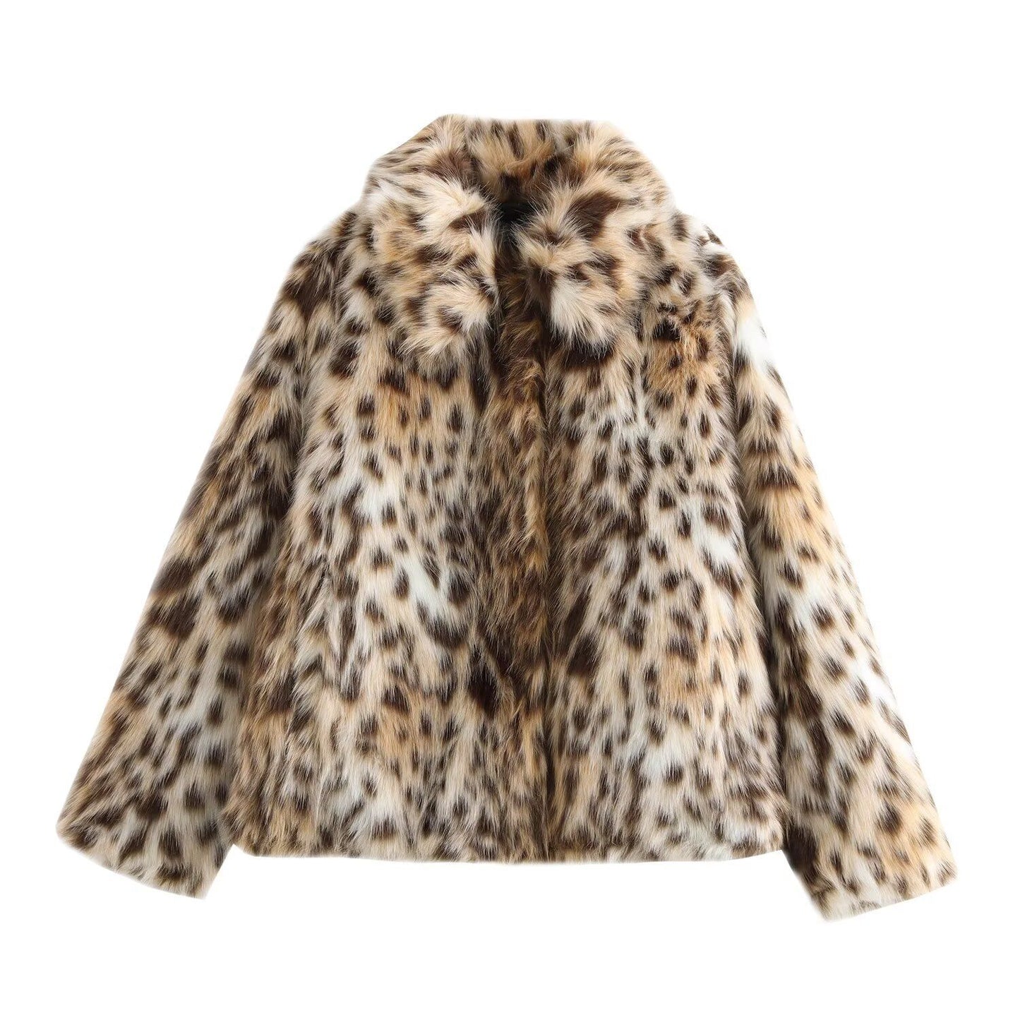 Women's New Autumn Design Leopard Fur Jackets