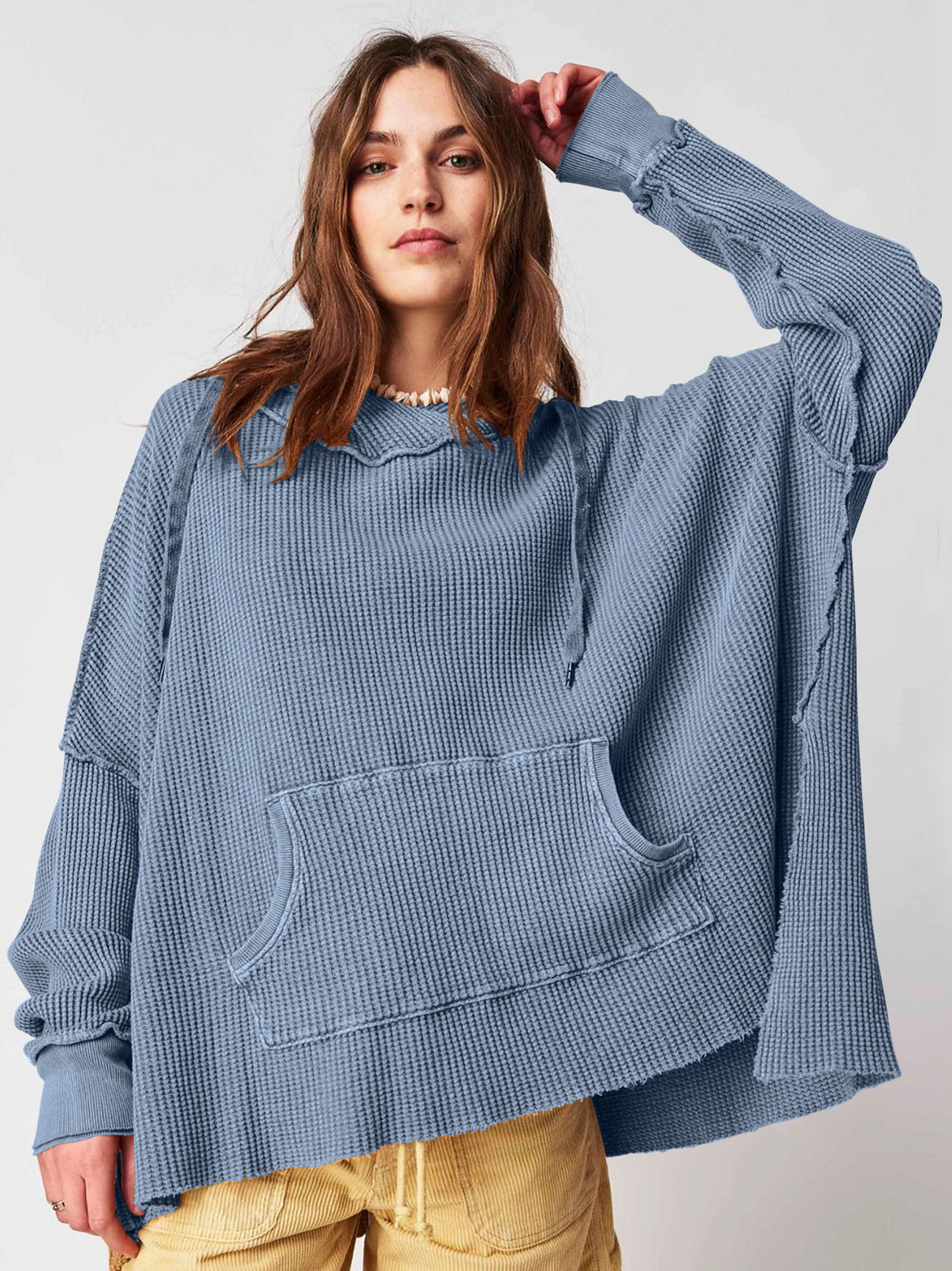 Women's Autumn Loose Trendy Solid Color Hoodie Coats