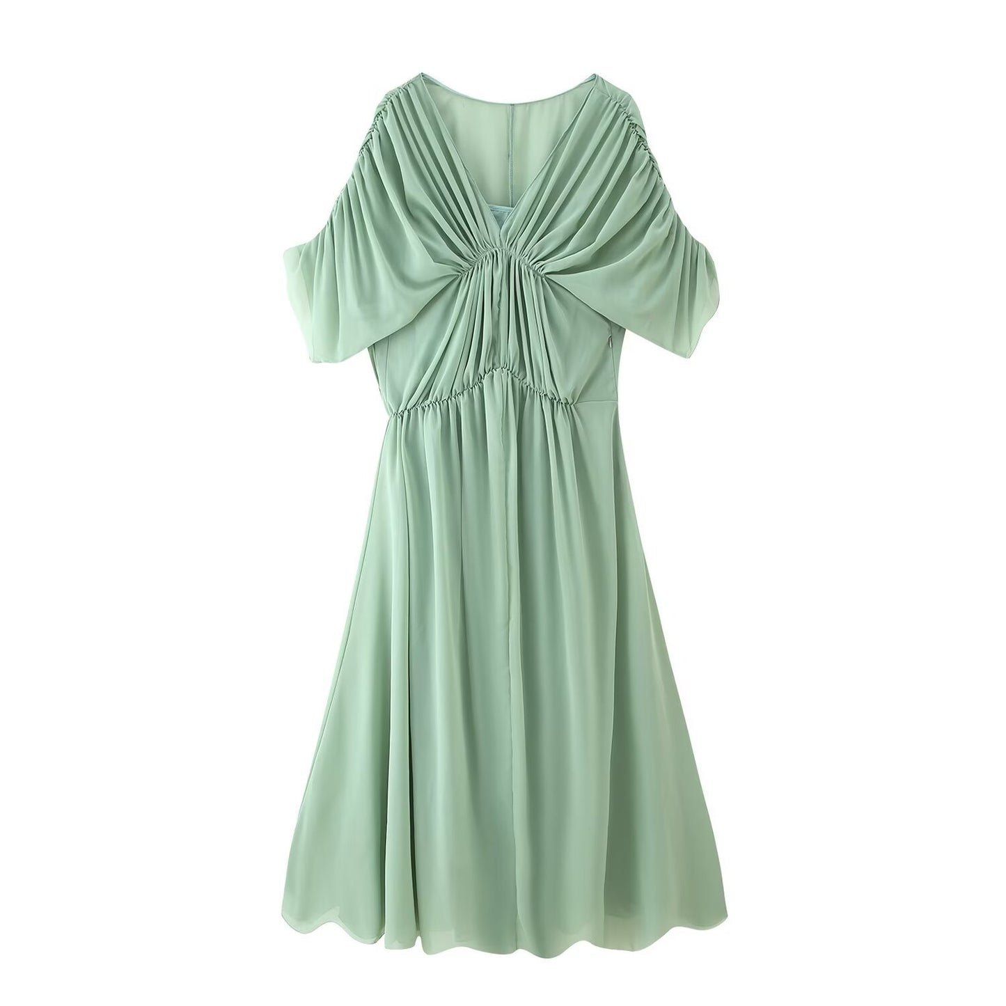 Women's Graceful Versatile Pleated Design Dress Dresses