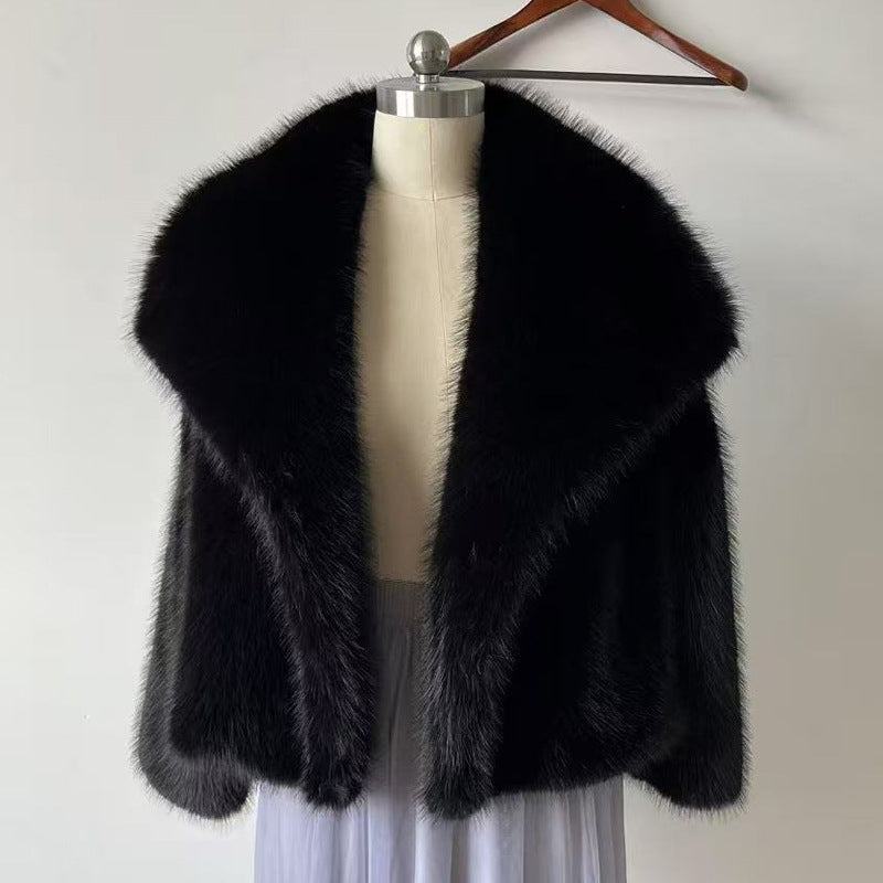 Women's Thickened Warm Faux Fox Street Style Coats
