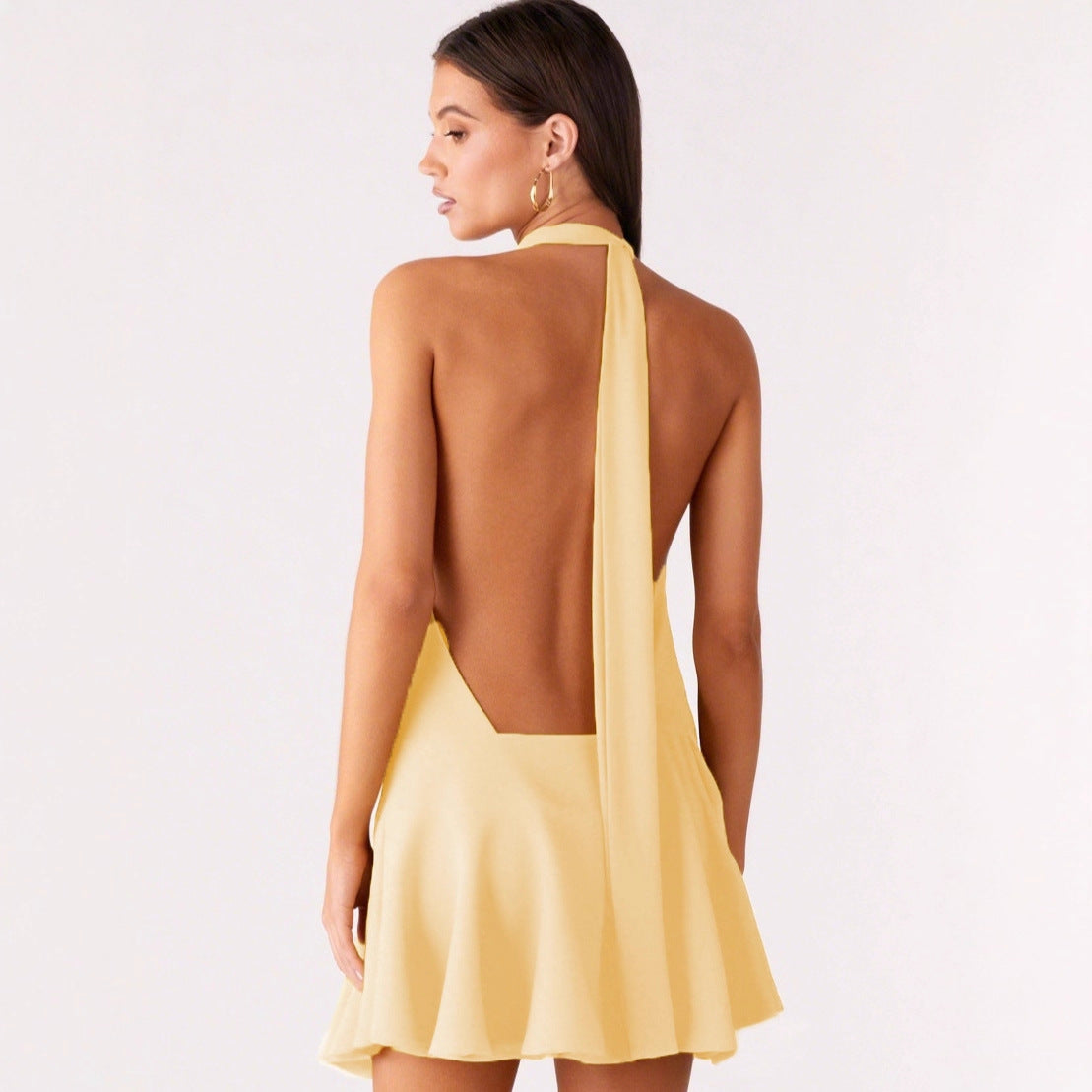 Women's Summer Sexy Sleeveless Halter Backless For Dress