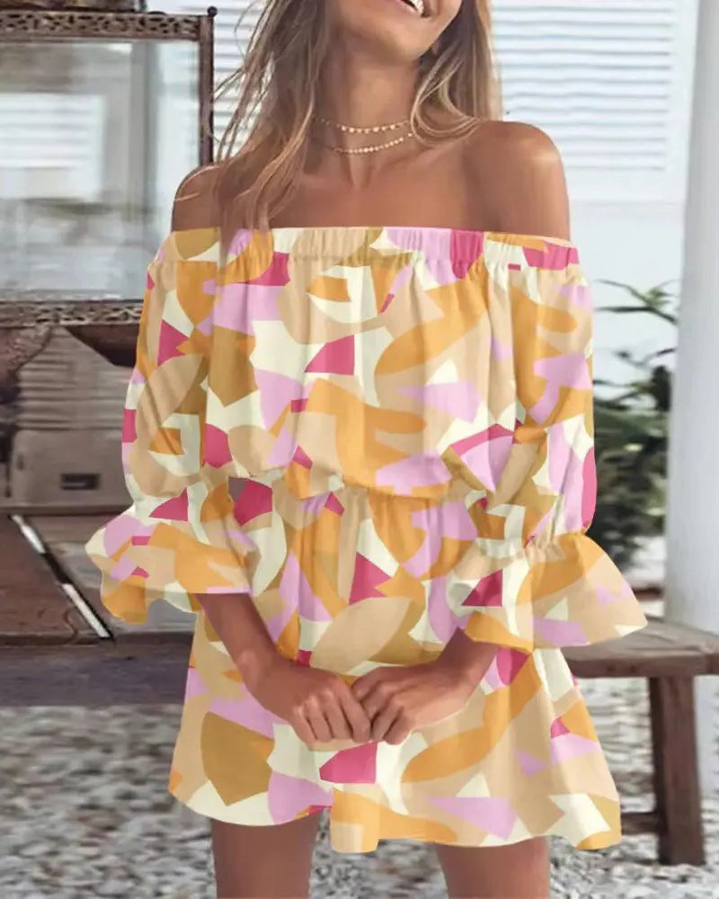 Unique Trendy Women's Sexy Fashion Printed Dress