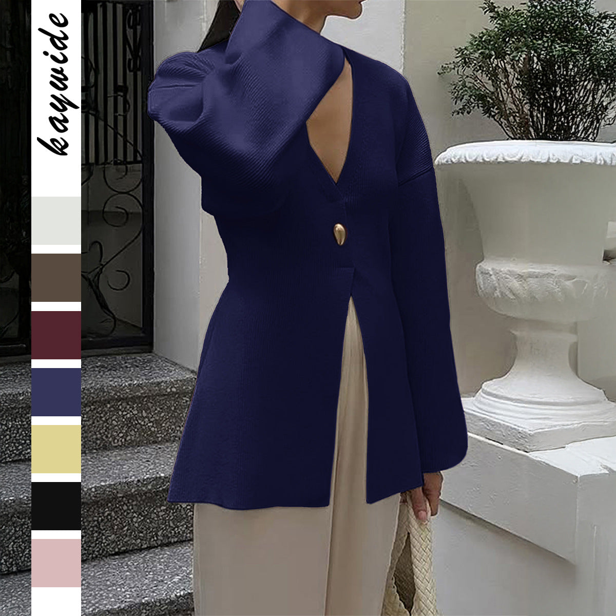 Women's Elegant Graceful Advanced Long Sleeve Shirt Sweaters