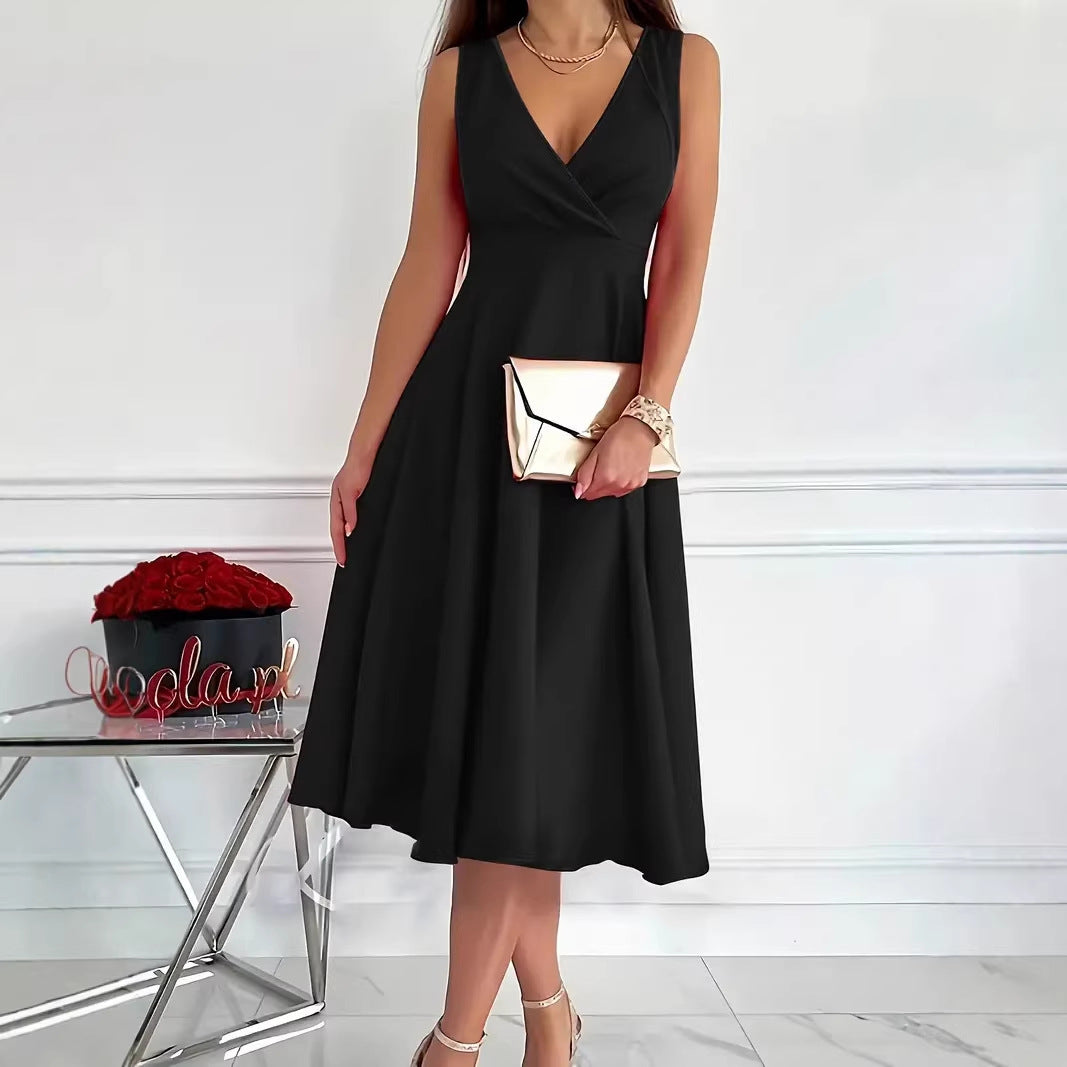 Beautiful Slouchy Women's Simple Sleeveless Fashion Dress