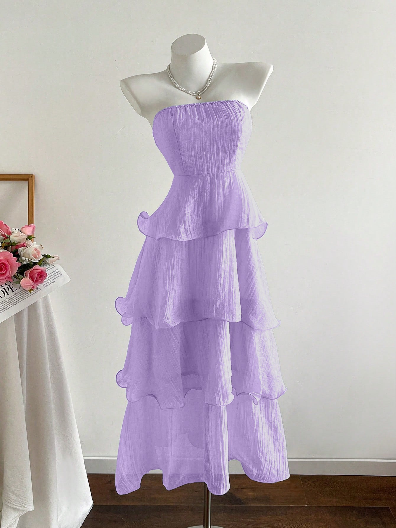 Summer Cover Slimming Midi Cake Fairy Tube Solid Color Skirts