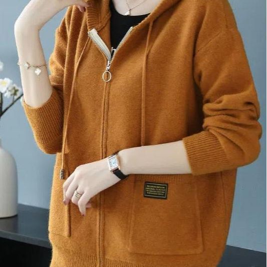 Women's Trendy Hooded Autumn Fashion Korean Outerwear Coats
