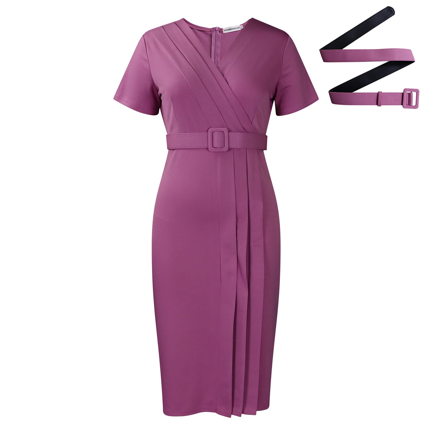 Women's Summer Sleeve Tight Waist Solid Color Skirts