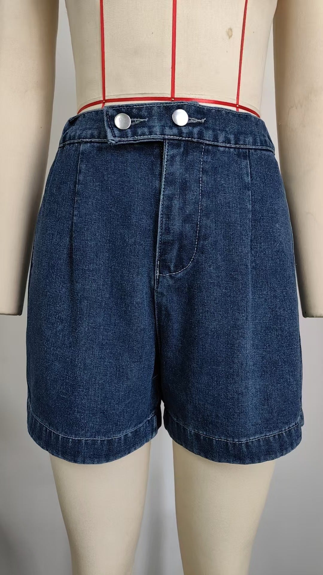 Women's Summer Washed Sleeveless Casual Denim Suits