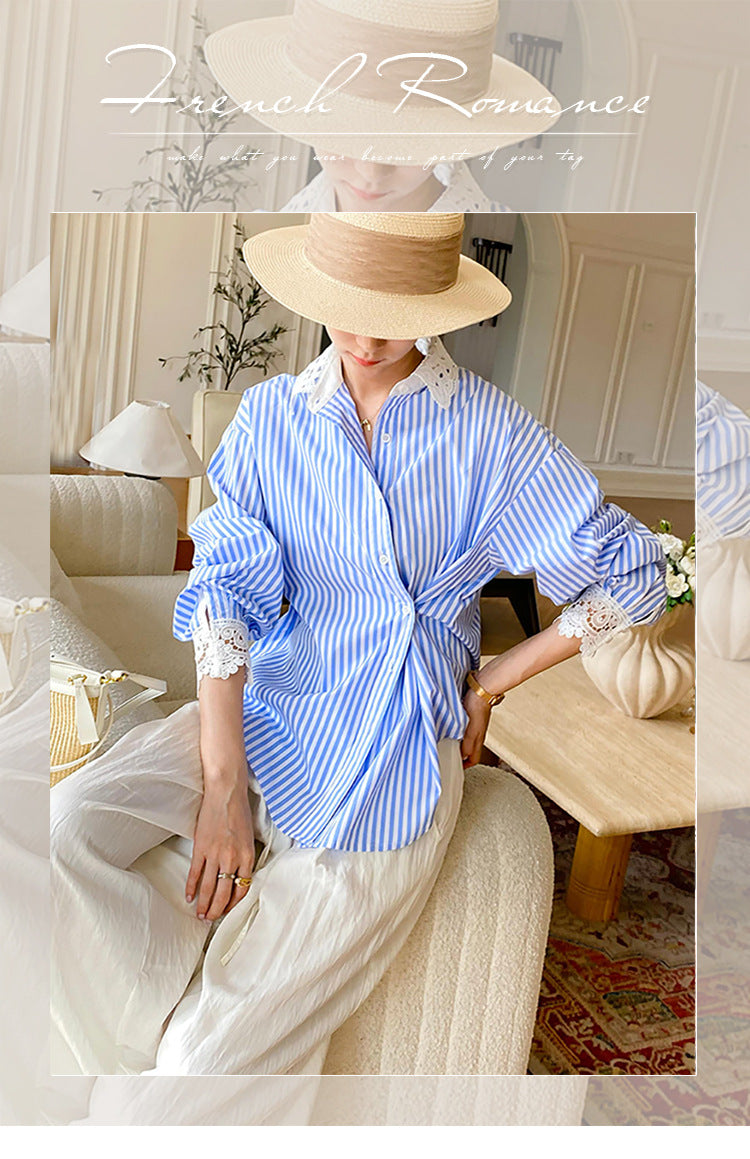 Women's Autumn Shirt Long Sleeve French Style Blouses