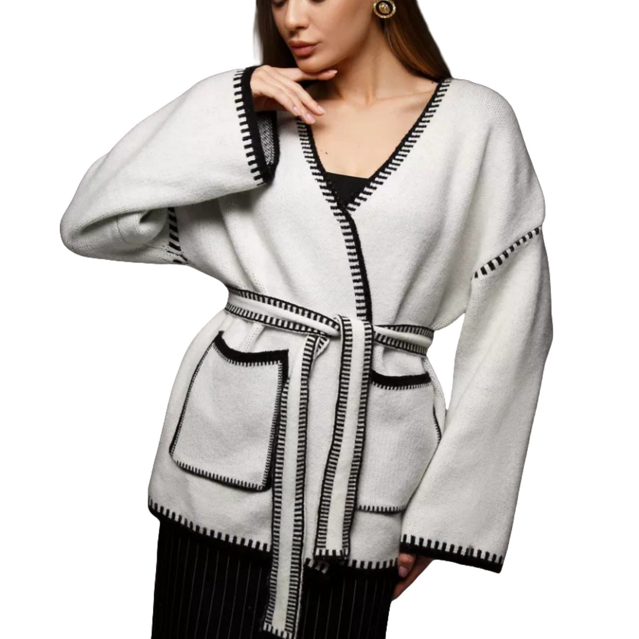Versatile Charming Spring Loose Mid-length Knitted Sweaters