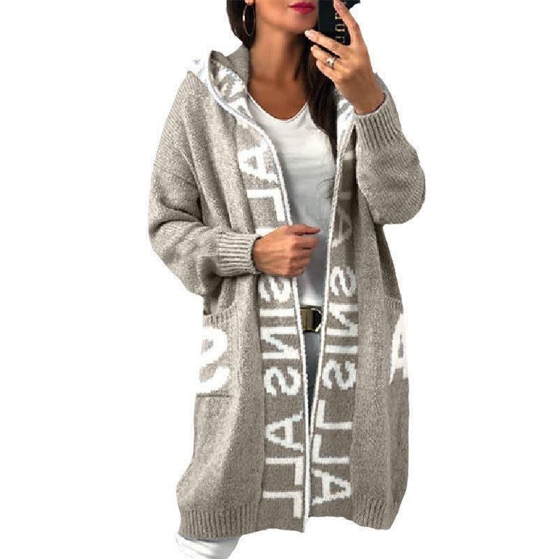 Women's Attractive Pretty Comfortable Hooded Knitted Sweaters