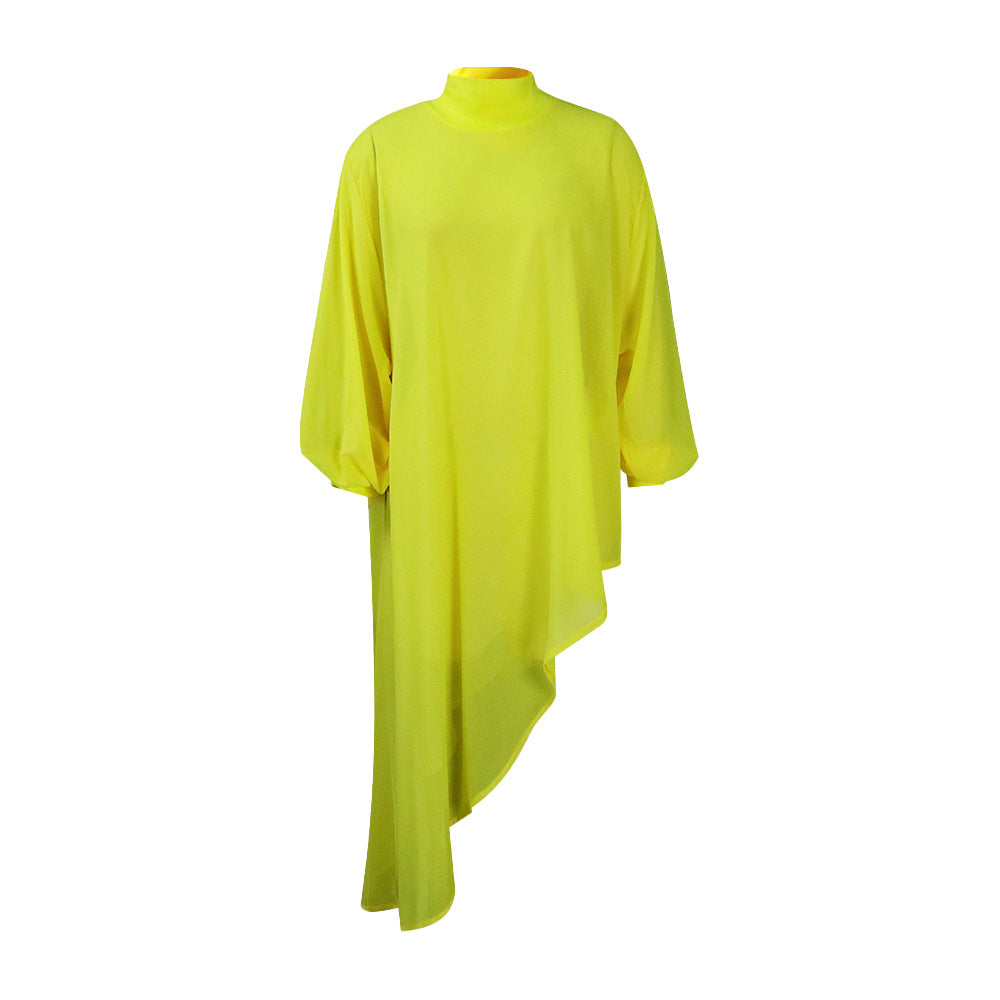 Women's Summer Chiffon Irregular Fashion Loose Dress