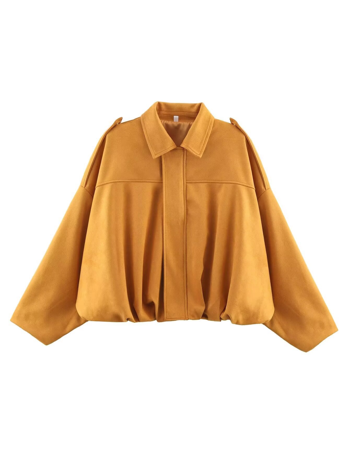 Women's Early Spring Fashion Suede Texture Effect Jackets