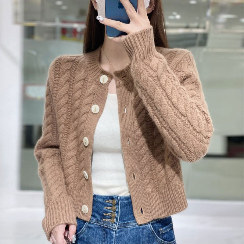 Women's Autumn Wear Korean Twisted Outer Soft Women's Sweater
