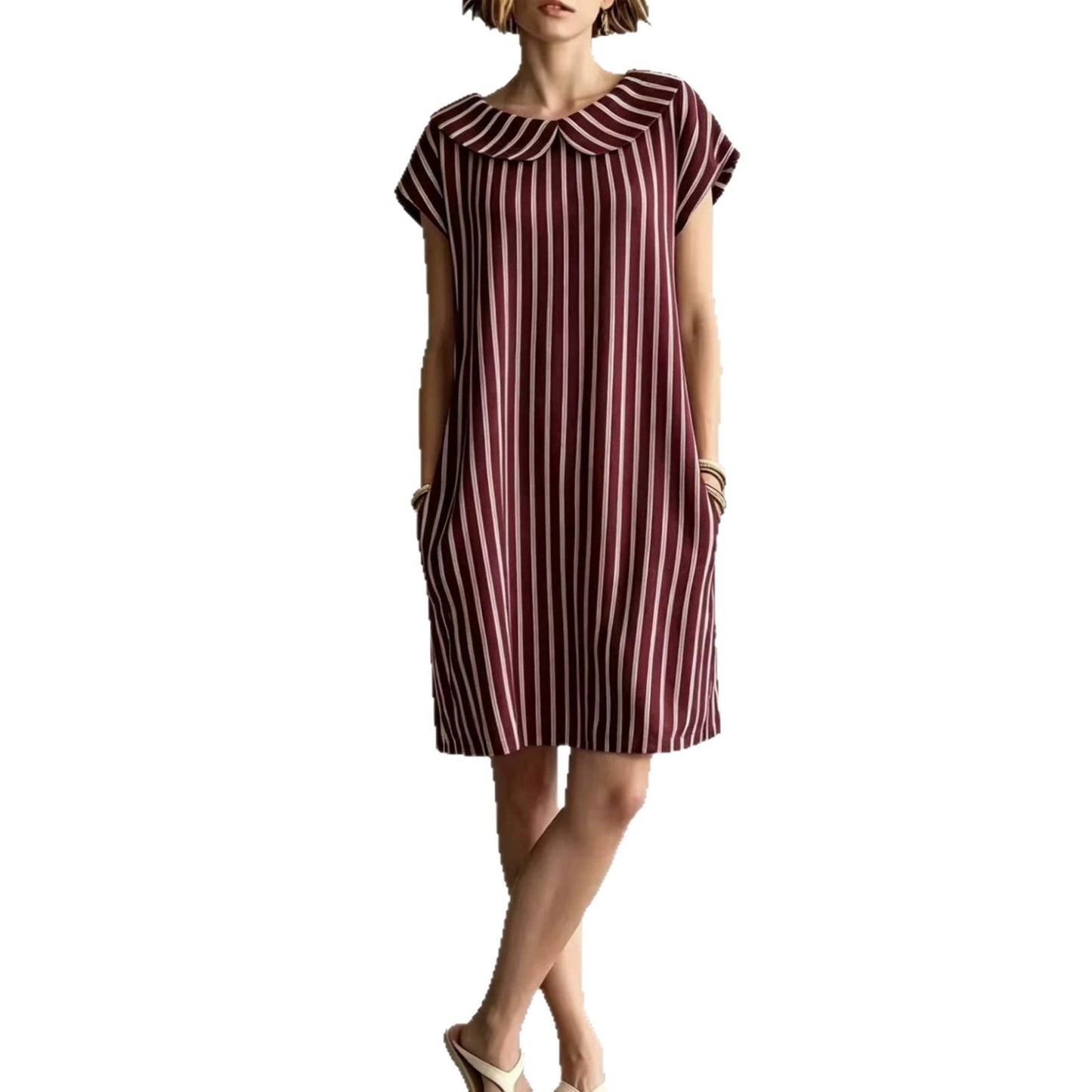 Women's Elegant Fashion Printed Striped For Dress