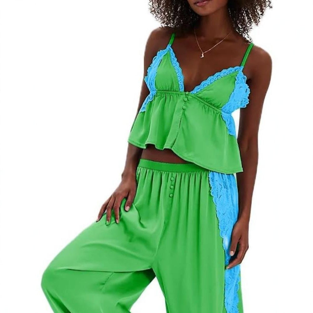 Glamorous Camisole Summer Trousers Home Wear Fashion Casual Suit