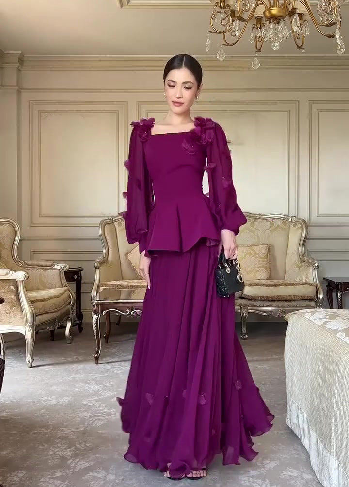 Women's Autumn Elegant Beautiful Retro Long Sleeve Dresses